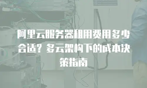 阿里云服务器租用费用多少合适？多云架构下的成本决策指南