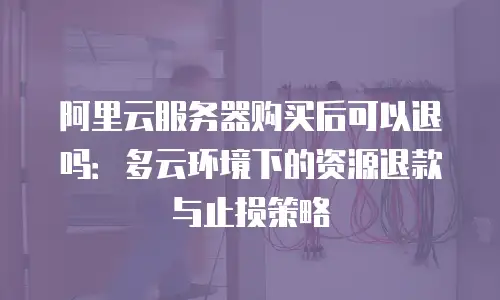 阿里云服务器购买后可以退吗：多云环境下的资源退款与止损策略