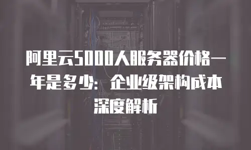 阿里云5000人服务器价格一年是多少：企业级架构成本深度解析