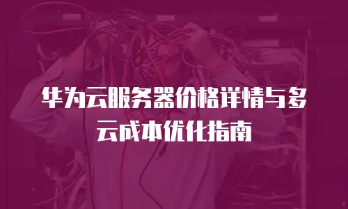 华为云服务器价格详情与多云成本优化指南