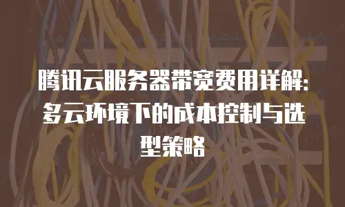 腾讯云服务器带宽费用详解：多云环境下的成本控制与选型策略