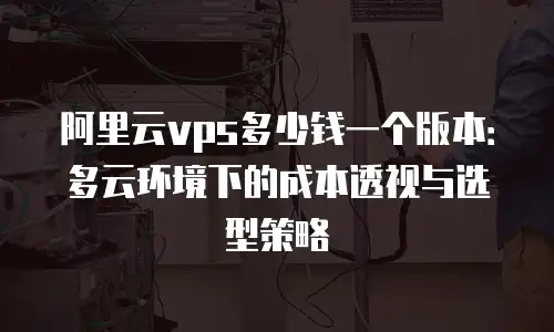 阿里云vps多少钱一个版本：多云环境下的成本透视与选型策略