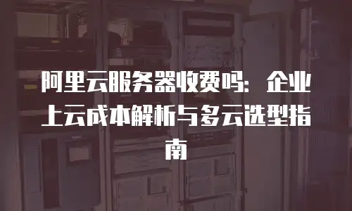 阿里云服务器收费吗：企业上云成本解析与多云选型指南