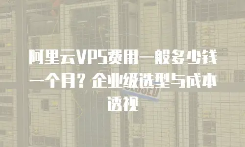 阿里云VPS费用一般多少钱一个月？企业级选型与成本透视