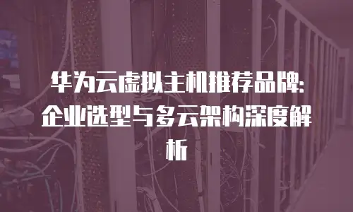 华为云虚拟主机推荐品牌：企业选型与多云架构深度解析