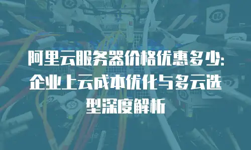 阿里云服务器价格优惠多少：企业上云成本优化与多云选型深度解析