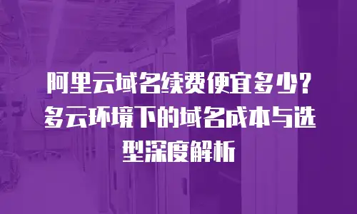 阿里云域名续费便宜多少？多云环境下的域名成本与选型深度解析