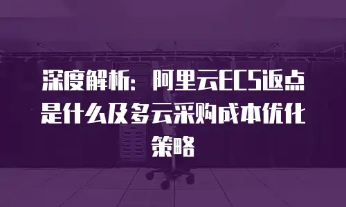 深度解析：阿里云ECS返点是什么及多云采购成本优化策略