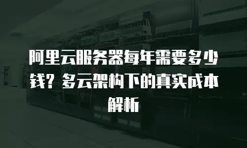阿里云服务器每年需要多少钱？多云架构下的真实成本解析