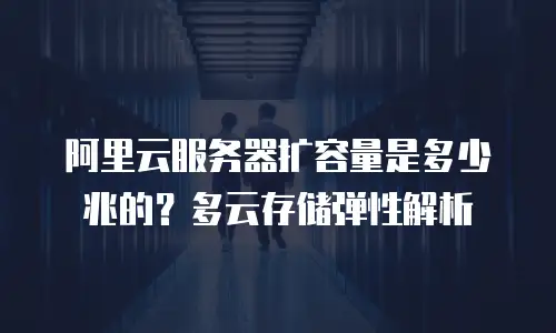 阿里云服务器扩容量是多少兆的？多云存储弹性解析