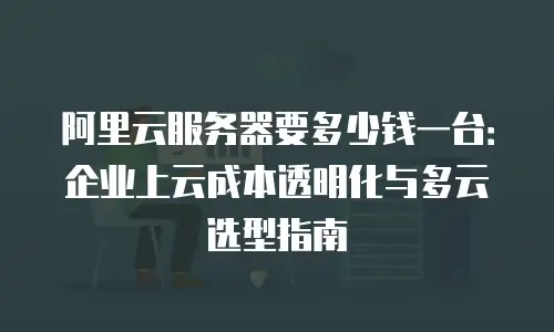 阿里云服务器要多少钱一台：企业上云成本透明化与多云选型指南