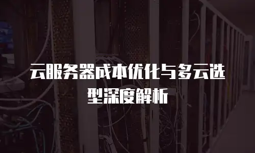 云服务器成本优化与多云选型深度解析