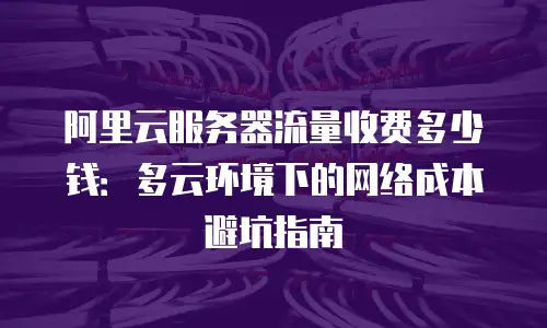 阿里云服务器流量收费多少钱：多云环境下的网络成本避坑指南