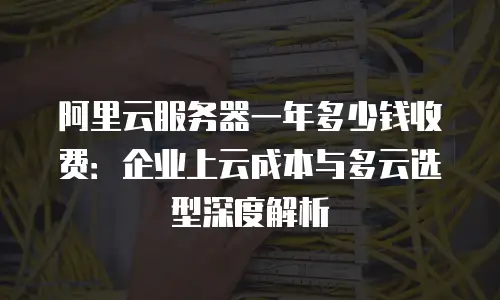 阿里云服务器一年多少钱收费：企业上云成本与多云选型深度解析