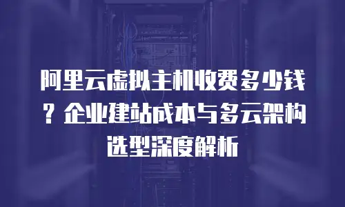 阿里云虚拟主机收费多少钱？企业建站成本与多云架构选型深度解析
