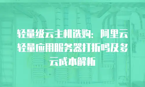 轻量级云主机选购：阿里云轻量应用服务器打折吗及多云成本解析