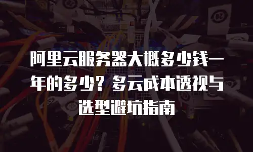 阿里云服务器大概多少钱一年的多少？多云成本透视与选型避坑指南