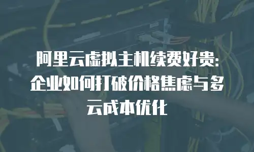 阿里云虚拟主机续费好贵：企业如何打破价格焦虑与多云成本优化