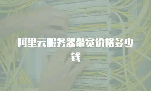 阿里云服务器带宽价格多少钱