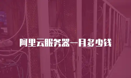 阿里云服务器一月多少钱