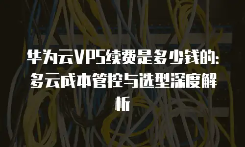华为云VPS续费是多少钱的：多云成本管控与选型深度解析