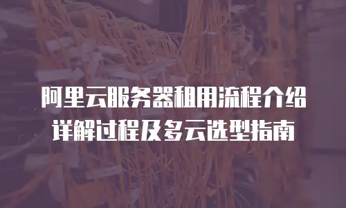 阿里云服务器租用流程介绍详解过程及多云选型指南