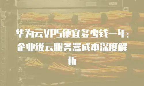 华为云VPS便宜多少钱一年：企业级云服务器成本深度解析