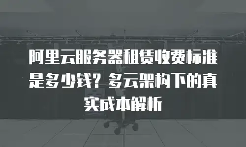 阿里云服务器租赁收费标准是多少钱？多云架构下的真实成本解析