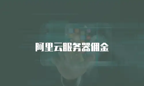 阿里云服务器佣金