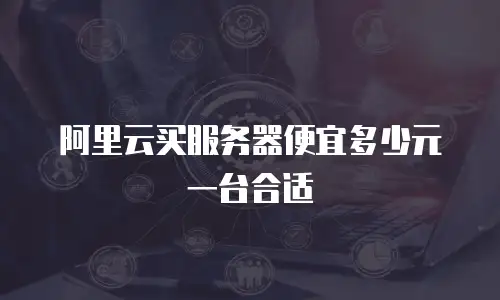 阿里云买服务器便宜多少元一台合适