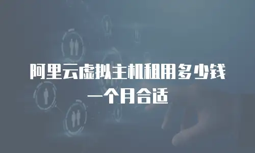 阿里云虚拟主机租用多少钱一个月合适