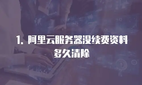 1. 阿里云服务器没续费资料多久清除