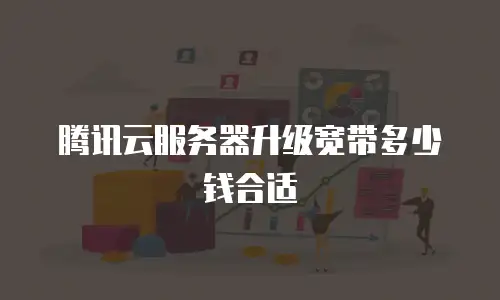 腾讯云服务器升级宽带多少钱合适