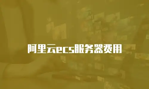 阿里云ecs服务器费用