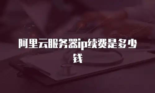 阿里云服务器ip续费是多少钱