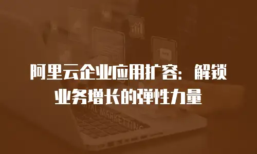 阿里云企业应用扩容：解锁业务增长的弹性力量