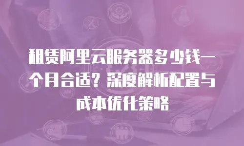 租赁阿里云服务器多少钱一个月合适？深度解析配置与成本优化策略