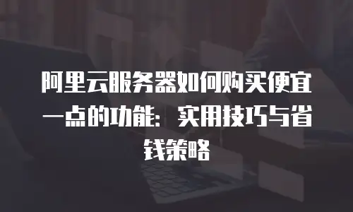 阿里云服务器如何购买便宜一点的功能：实用技巧与省钱策略