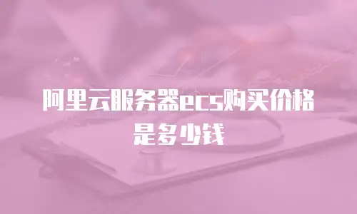 阿里云服务器ecs购买价格是多少钱