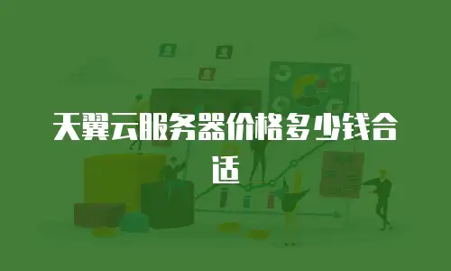 天翼云服务器价格多少钱合适