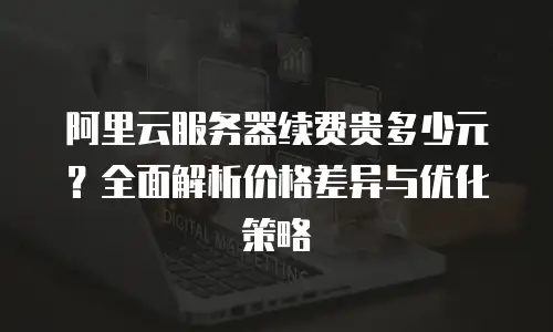 阿里云服务器续费贵多少元？全面解析价格差异与优化策略