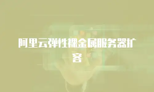 阿里云弹性裸金属服务器扩容