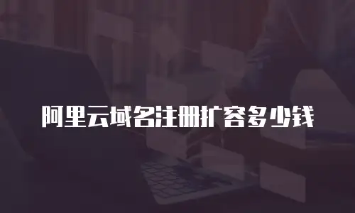 阿里云域名注册扩容多少钱