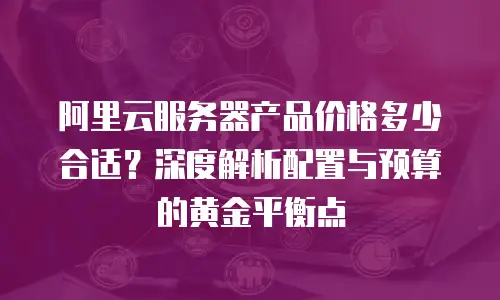 阿里云服务器产品价格多少合适？深度解析配置与预算的黄金平衡点