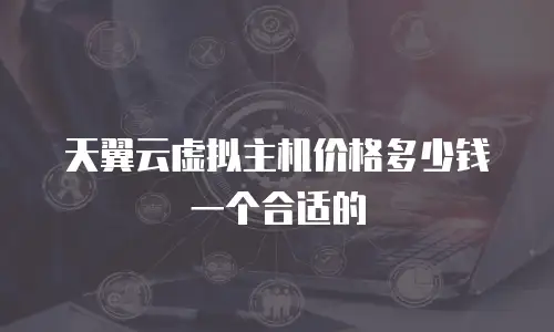 天翼云虚拟主机价格多少钱一个合适的