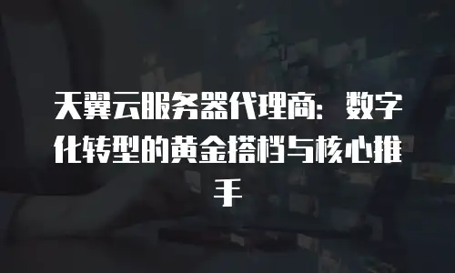 天翼云服务器代理商：数字化转型的黄金搭档与核心推手