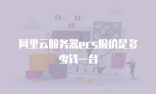 阿里云服务器ecs报价是多少钱一台