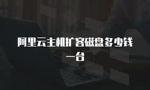 阿里云主机扩容磁盘多少钱一台