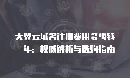 天翼云域名注册费用多少钱一年：权威解析与选购指南
