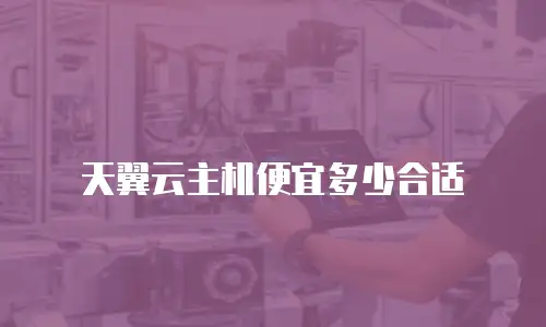 天翼云主机便宜多少合适